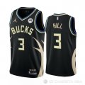 Camiseta George Hill #3 Milwaukee Bucks Statement 2022-23 Negro