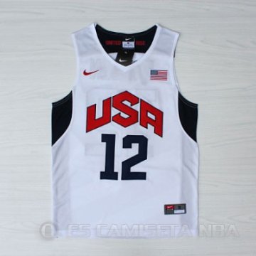 Camiseta Harden #12 USA 2012 Blanco