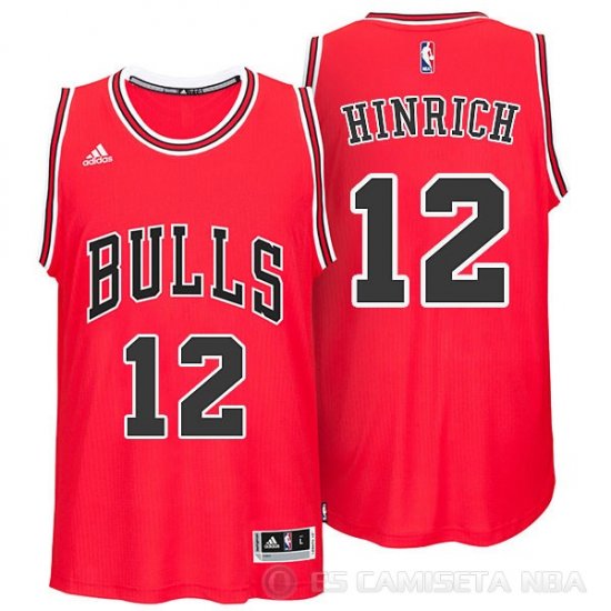 Camiseta Hinrich #12 Chicago Bulls Rojo - Haga un click en la imagen para cerrar