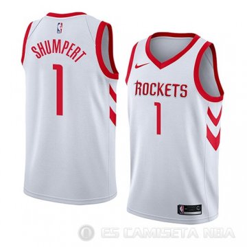 Camiseta Iman Shumpert #1 Houston Rockets Association 2018 Blanco