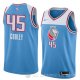 Camiseta Jack Cooley #45 Sacramento Kings Ciudad 2018 Azul