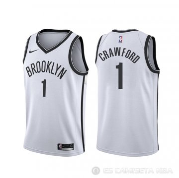 Camiseta Jamal Crawford #1 Brooklyn Nets Association Blanco