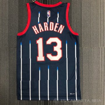 Camiseta James Harden #13 Houston Rockets Ciudad 2021-22 Azul