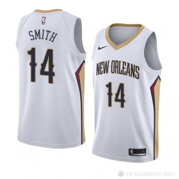 Camiseta Jason Smith #14 New Orleans Pelicans Association 2018 Blanco