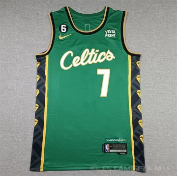 Camiseta Jaylen Brown #7 Boston Celtics Ciudad 2022-23 Verde
