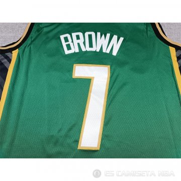 Camiseta Jaylen Brown #7 Boston Celtics Ciudad 2022-23 Verde