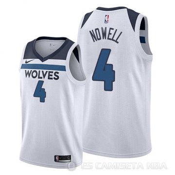 Camiseta Jaylen Nowell #4 Minnesota Timberwolves Association Blanco