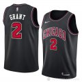 Camiseta Jerian Grant #2 Chicago Bulls Statement 2018 Negro