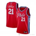 Camiseta Joel Embiid #21 Philadelphia 76ers Statement 2020-21 Rojo