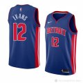 Camiseta Keenan Evans #12 Detroit Pistons Icon 2018 Azul