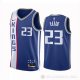 Camiseta Keon Ellis #23 Sacramento Kings Ciudad 2023-24 Azul