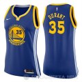Camiseta Kevin Durant #35 Golden State Warriors Mujer Nike Icon 2017-18 Azul