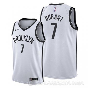 Camiseta Kevin Durant #7 Brooklyn Nets Association 2019 Blanco