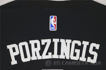 Camiseta Porzingis #6 New York Knicks Negro