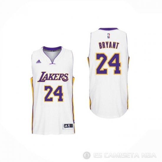 Camiseta Kobe Bryant NO 24 Los Angeles Lakers Blanco - Haga un click en la imagen para cerrar