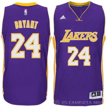 Camiseta Kobe Bryant NO 24 Los Angeles Lakers Violeta