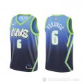 Camiseta Kristaps Porzingis #6 Dallas Mavericks Ciudad 2019-20 Azul