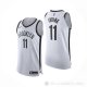 Camiseta Kyrie Irving #11 Brooklyn Nets Association Autentico Blanco