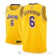 Camiseta Lance Stephenson #6 Los Angeles Lakers Icon 2018-19 Oro