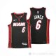 Camiseta LeBron James #6 Miami Heat Icon Negro