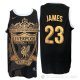 Camiseta Lebron James NO 23 Los Angeles Lakers Liverpool Negro