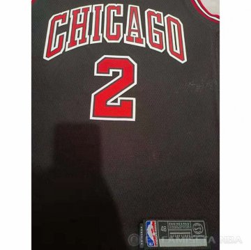 Camiseta Lonzo Ball NO 2 Chicago Bulls Statement 2021 Negro