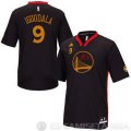 Camiseta Warriors Iguodala #9 Manga Corta Negro