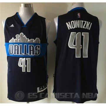 Camiseta Nowitzik #41 Dallas Mavericks Azul