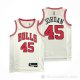 Camiseta Michael Jordan NO 45 Chicago Bulls Association 2021 Blanco