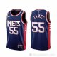 Camiseta Mike James NO 55 Brooklyn Nets Ciudad 2021-22 Azul