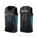 Camiseta Miles Bridges #0 Charlotte Hornets Ciudad Negro