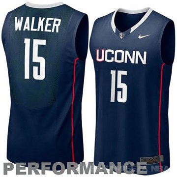 Camiseta NCAA Walker #15 Connecticut Azul