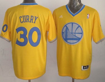 Camiseta Curry #30 Warriors 2013 Navidad Amarillo