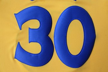 Camiseta Curry #30 Warriors 2013 Navidad Amarillo