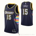 Camiseta Nikola Jokic #15 Denver Nuggets Ciudad 2021-22 Azul