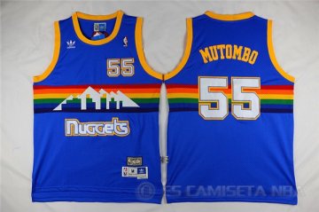 Camiseta Mutombo #55 Denver Nuggets Azul