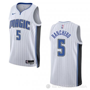 Camiseta Paolo Banchero #5 Orlando Magic Association 2022-23 Blanco