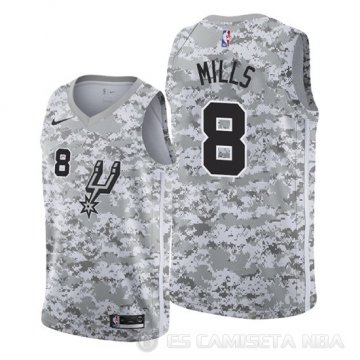 Camiseta Patty Mills #8 San Antonio Spurs Earned Camuflaje