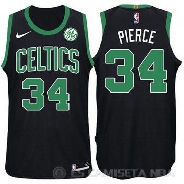 Camiseta Paul Pierce #34 Boston Celtics Statement 2017-18 Negro