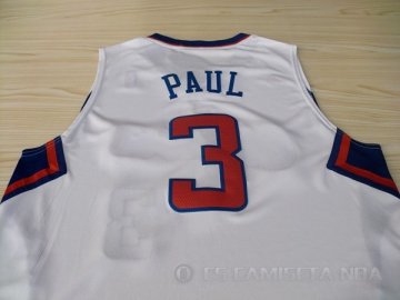 Camiseta Paul #3 Los Angeles Clippers Blanco