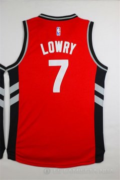 Camiseta Lowry #7 Toronto Raptors Rojo