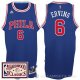 Camiseta Erving #6 Philadelphia 76ers Retro Azul