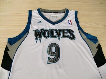 Camiseta Rubio #9 Minnesota Timberwolves Blanco