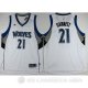 Camiseta Garnett #21 Minnesota Timberwolves Blanco