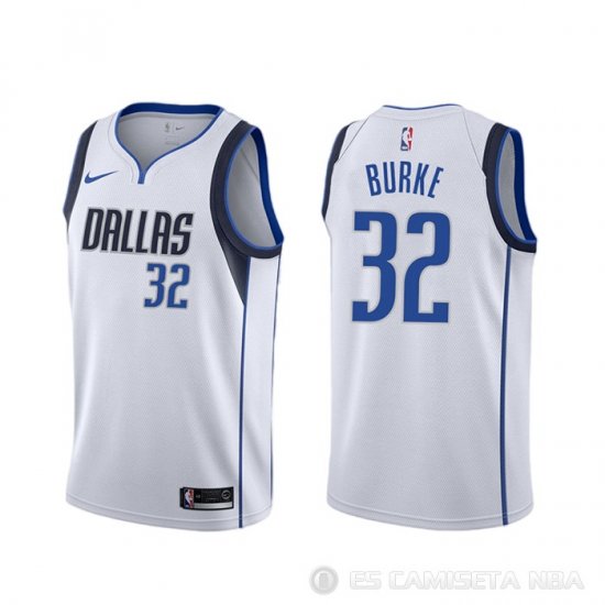 Camiseta Trey Burke #32 Dallas Mavericks Association 2020 Blanco - Haga un click en la imagen para cerrar