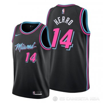 Camiseta Tyler Herro #14 Miami Heat Ciudad 2018-19 Negro