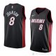 Camiseta Tyler Johnson #8 Miami Heat Icon 2018 Negro