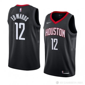 Camiseta Vincent Edwards #12 Houston Rockets Statement 2018 Negro