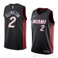 Camiseta Wayne Ellington #2 Miami Heat Icon 2018 Negro