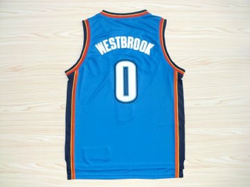 Camiseta Westbrook #0 Oklahoma City Thunder Azul